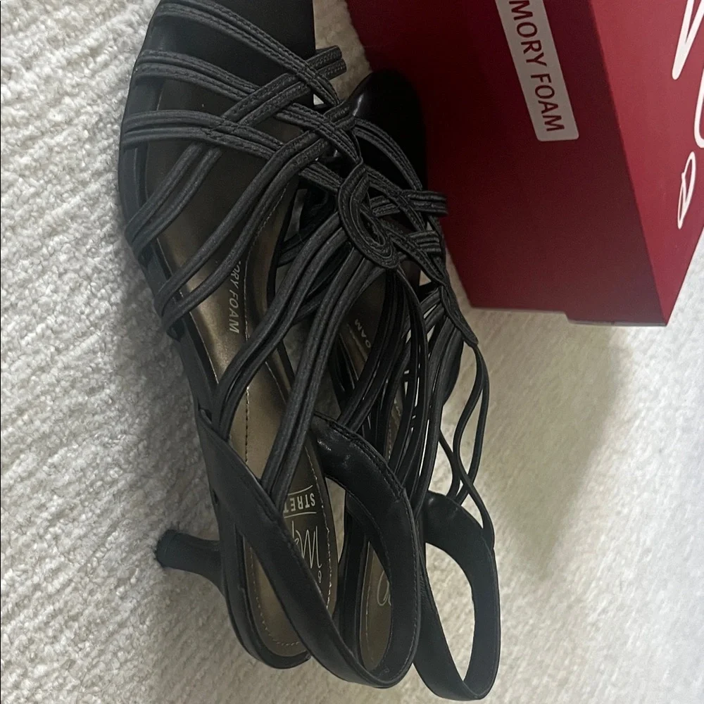 Impo Black Strappy Heels - Picture 10 of 12